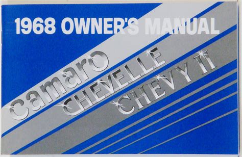 1968 chevrolet camaro chevelle el camino chevy ii owners manual. - Mazda 626 mx 6 ford probe haynes repair manual download.