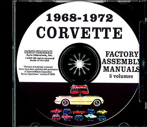 1968 Corvette Factory Assembly Instruction Manual All Models Including C 3 Sting Ray Stingray Coupe Hardtop Convertible Vette 68