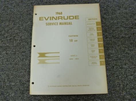 1968 evinrude service manual fastwin 18 hp models 18802 and 188803. - U s army technical manual tm 3 1040 255 10.