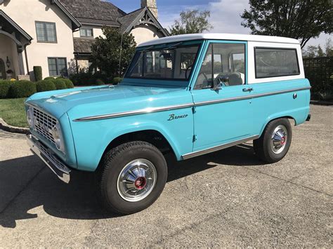 Apr 24, 2024 · —— FOR SALE —— 1968 Ford Bronco 289ci V8 (less than 4k miles since restored) C4 automatic transmission Power disc brakes Power steering Bluetooth sound system Dana 44 front axel 2.5” lift in front 1.5” lift in rear 31x10.5r15 BF Goodrich KM3 tires / wheels It’s been repainted to a modern bronco color “Area 51”.