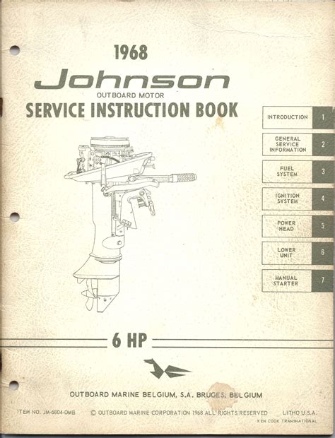 1968 johnson 6hp outboard motor repair manual. - John deere 3032e tractor service manual.