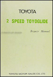 Download 1968 1971 Toyota Corolla Automatic Transmission 2 Speed Repair Shop Manual 