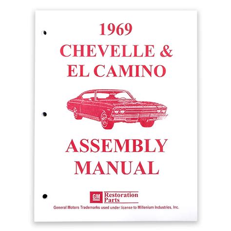 1969 chevelle ss factory assembly manual. - El pais que nos habla (ensayo).