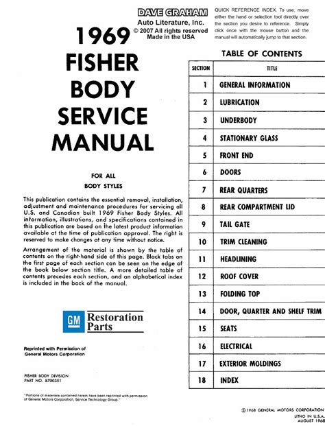 1969 fisher body service manual chevrolet buick oldsmob ile pontiac cadillac. - By eric bauhaus the panama cruising guide 5th edition 5th fifth edition paperback.