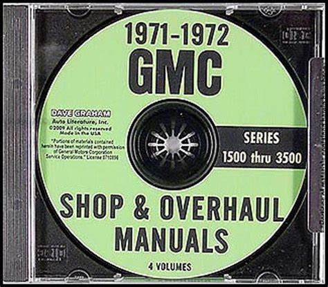 1971 1972 gmc truck repair shop service overhaul manual cd with decal. - Johnson outboard motor repair manual 25hp 2003.