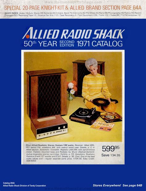 1971 Allied / RadioShack Catalog