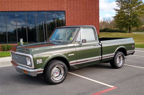 or $420 /mo. Classic 1971 truck. 350 V-8 Corvette engine w/less than 1,000 miles. Custom floor shifter. Interior very nice Matching dark green Tonneau cover w/secure locking. A full truck cover included.…. Private Seller. ( 2,179 miles away) Click for Phone. View Vehicle Details.. 