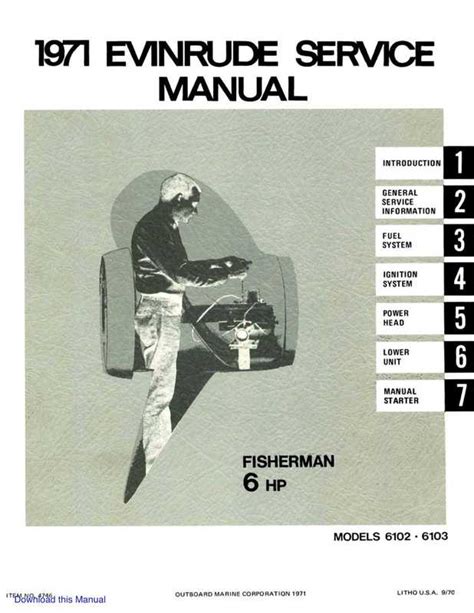 1971 evinrude 6 hp fisherman service repair shop manual stained factory oem deal. - Auditing and assurance services manual solution messier.