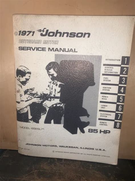 1971 johnson outboard motor service manual model 85esl71 85 hp with wiring diagram. - Carrier comfort zone ii installation manual.