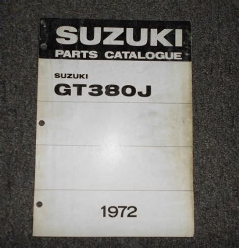 1972 suzuki motorcycle gt380j parts catalog manual. - Bang olufsen beocenter 9000 service manual.