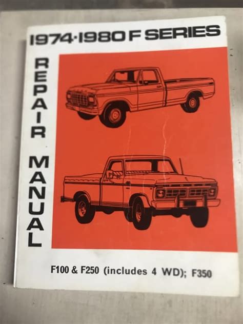 Full Download 1972 Ford F100 Repair Manual Ghpublishing 