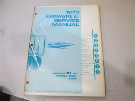 1973 evinrude outboard motor 18 hp service manual models 18304 18305. - Manual de administracion y gestion sanitaria.