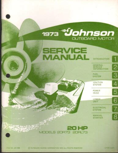 1973 johnson außenborder 20 ps service manual new pn jm 7305 785. - Extraction of organic analytes from foods a manual of methods.