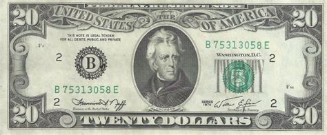 1974 FEDERAL RESERVE NOTE$20 DOLLAR BILL**STAR NOTE**CIRCULATEDSEE PICS SHIPPED IN A NEW PLASTIC SLEEVE BETWEEN CARDBOARD IN A BUBBLE MAILERALL SHIPMENTS COME WITH TRACKING INFO BUYWITH CONFIDENCE I H. 