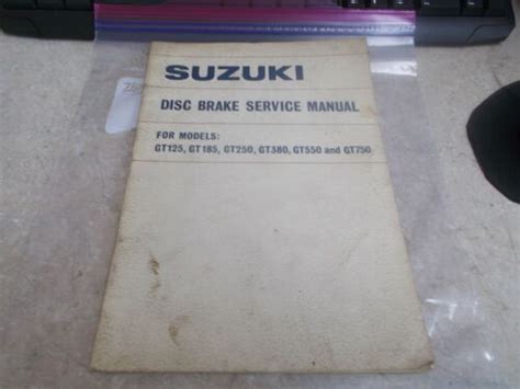 1974 suzuki gt125 gt185 gt250 gt380 gt550 gt750 disc brake service manual. - South western federal taxation manual solutions.