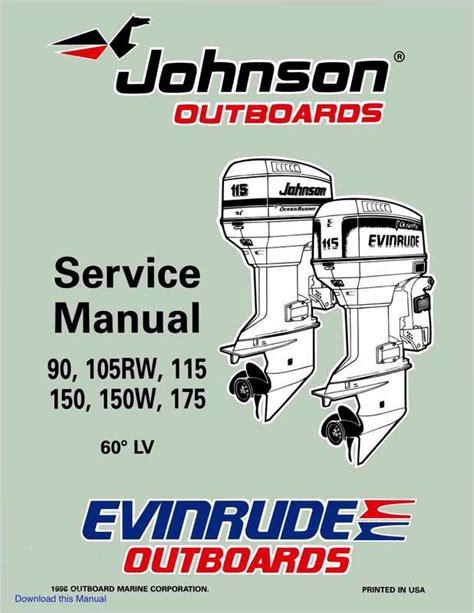 Read Online 1974 1991 Johnson Evinrude Outboard Service Manual 