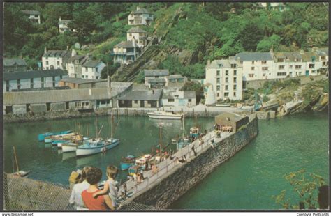 1975 COLOURMASTER POSTED Porthscatho The Harbour Cornwall RP Truro …