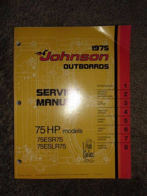 1975 johnson outboards 40 hp models service shop repair manual factory oem 75. - Acer travelmate 5720 manuale guida all'assistenza.