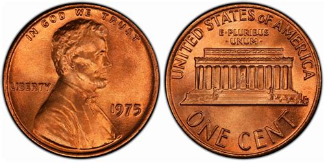 There are also some pennies that have errors, giving rise to other varieties. To give you an idea, here are some of the most well-known 1975 pennies. 1975 Penny With No Mint Mark Type: Lincoln Penny Year: 1975 Mint Mark: None Quantity produced: 5,451,476,142. 