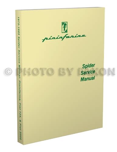 Full Download 1975 1985 Fiat 124 2000 Pininfarina Azzurra Spider Repair Shop Manual Reprint 