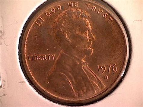1976 Plain Lincoln Memorial Penny Lightly Toned Number G8D Uncirculated condition in U S Mint cello .... Free U S Shipping (2.2k) $ 4.65. FREE shipping Add to Favorites 1976 D Lincoln Memorial Penny Cent - Excellent Condition - 46th Anniversary - Collectible Coin - Denver Mint (3.6k) $ 2.49. Add .... 