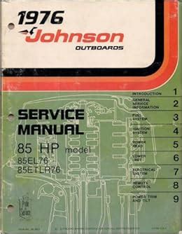 1976 johnson outboards service manual for 85 hp motors models 85el76 and 85etlr76. - Association catholique franco-canadienne de la saskatchewan.