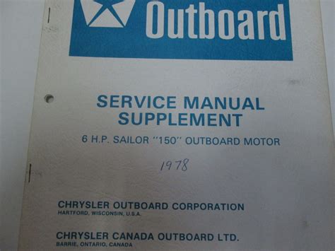 1978 chrysler outboard 6 hp sailor service manual. - Autobiografia di un volto di lucy grealy sommario guida allo studio.