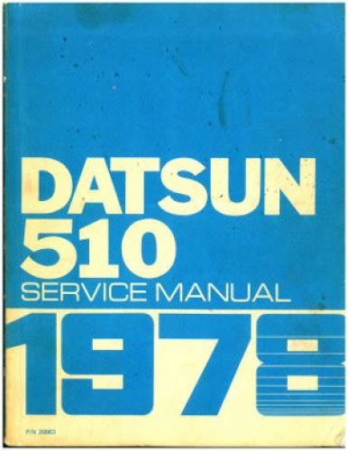 1978 datsun nissan 510 service shop repair manual oem. - Electric fields physics study guide answers.