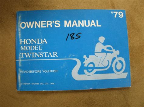 1979 honda twinstar cm 185 manual. - Owners manual for newmar kountry star.