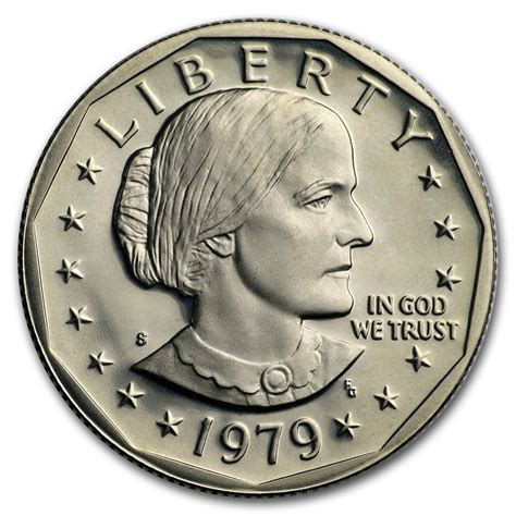 Get the best deals on Susan B. Anthony Dollar 1979 US Coin Errors when you shop the largest online selection at eBay.com. Free shipping on many items | Browse your favorite brands | affordable prices. ... 1979 Susan B Anthony Dollar FG Multiple Errors Very Rare. $100.00. 0 bids. $3.75 shipping.. 