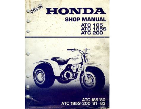 1980 1983 honda atc 185s 200 service repair manual. - Tribe s american constitutional law 3d university textbook series english.