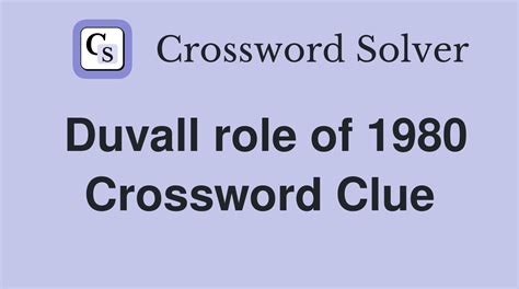 1980 Shelley Duvall role - Crossword clues & answers - Global Clue