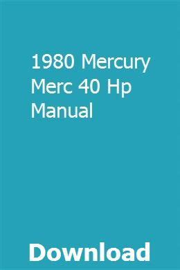 1980 mercury merc 40 hp manual. - Gaston s flow blue china comprehensive guide identification values.