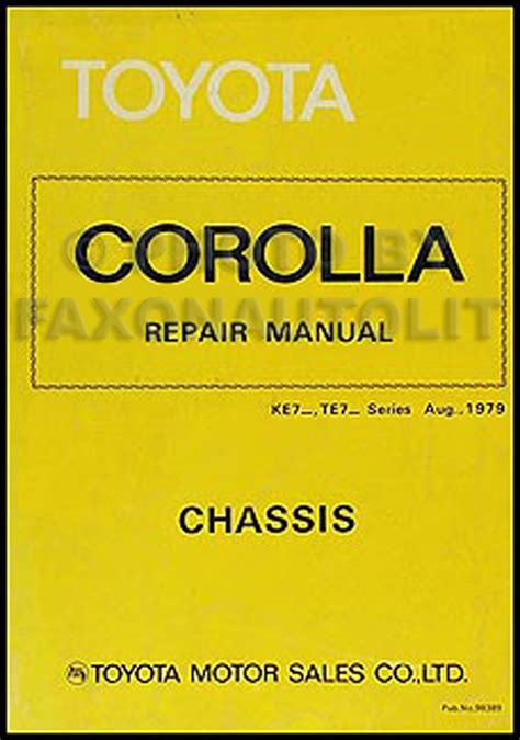 1980 toyota corolla chassis repair shop manual original no 98389. - Jahre mit adolf reichwein prägten mein leben.