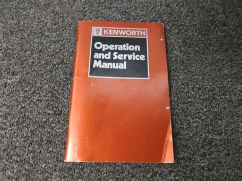 Read 1980 Kenworth W900 Owners Manual 
