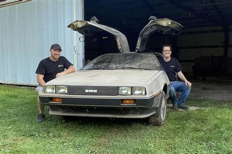 1981 DeLorean with less than 1K miles on it found in Wisconsin barn