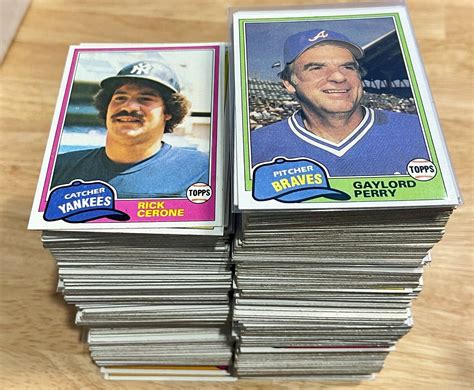 1981 Topps Baseball Pick Complete Your Set #251-500 RC Stars …