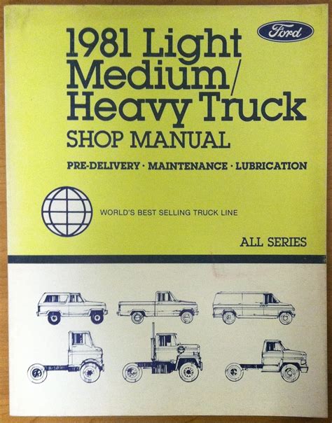 1981 ford maintenance lubrication repair shop manual original all trucks. - 96 dodge neon factory service manual.