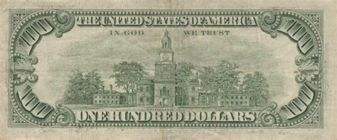 The watermark was first added to the $100 bill in 1996. 2. Verify the Color-Changing Ink. Color-changing ink can be found on the obverse side of the bill in two different locations- on the liberty bell and on the numeral "100" located on the lower right corner. When you hold the bill up at an angle, the color should change from copper to green.. 