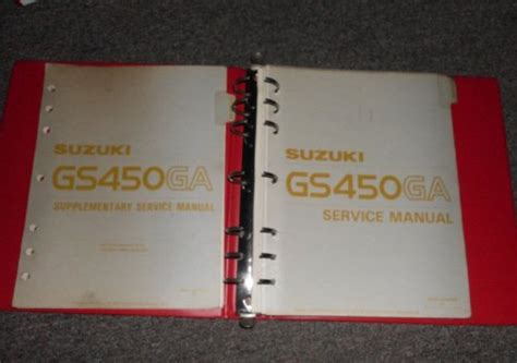 1982 1983 suzuki gs450ga motorcycle service manual set. - Stanley 7200 garage door opener manual.