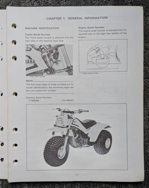 1982 1986 yamaha atv ytm200k tri 200 service repair manual free preview. - Manuale di riparazione chilton 90 pontiac grand am.
