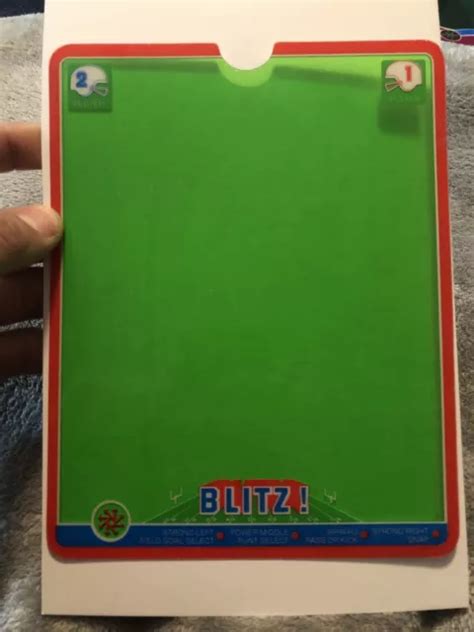 1982 GCE Vectrex Blitz Football Original Game, Manual, Overlay