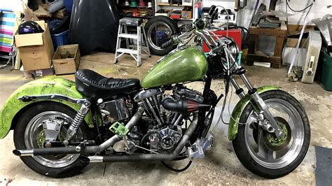 1982 Shovelhead #bobber by Howlin Custom Cycles Bobber …