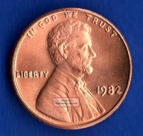 1982 lincoln penny errors. This 1982 Lincoln Penny is a rare find for collectors. The coin features an error, making it a unique addition to any collection. With its red color and circulated condition, this penny is a great opportunity to own a piece of history. 