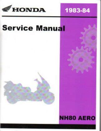 1983 1984 honda nh80 aero service repair manual download 83 84. - 50d john deere mini loader service manual.