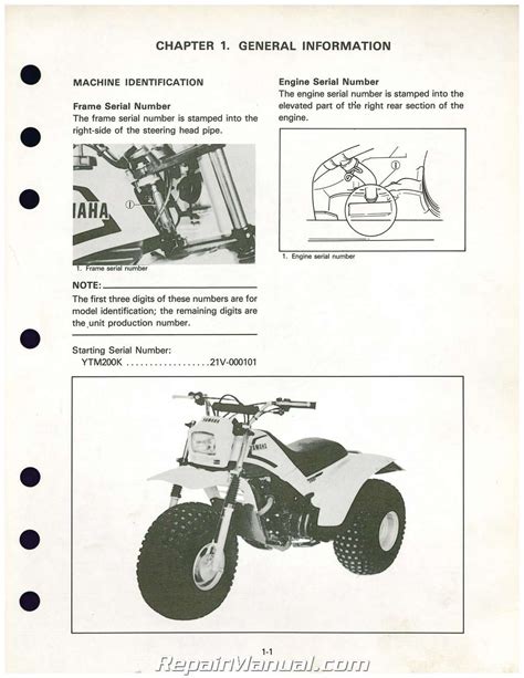 1983 1986 yamaha atv ytm200k tri 200 service manual 1983 1984 1986 1986. - Deutz fahr dx 85 tractor manual.