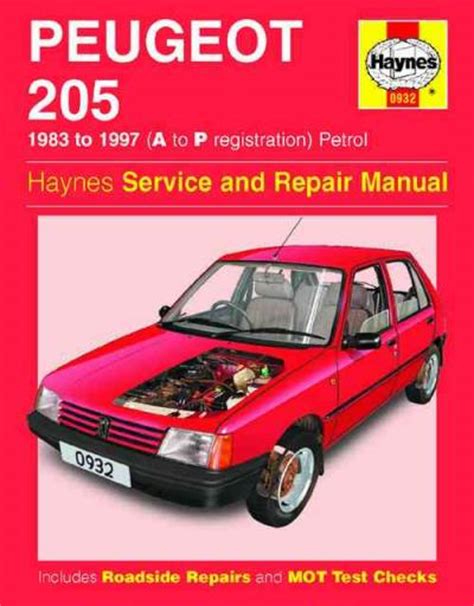 1983 1997 peugeot 205 a to p registration petrol workshop repair service manual. - Empresa del libro en américa latina.