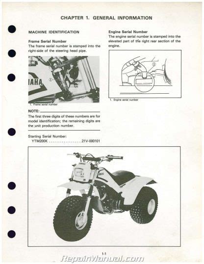 1983 yamaha ytm200k tri moto atc service repair workshop manual download. - Study tsa guide tsa cbt test.