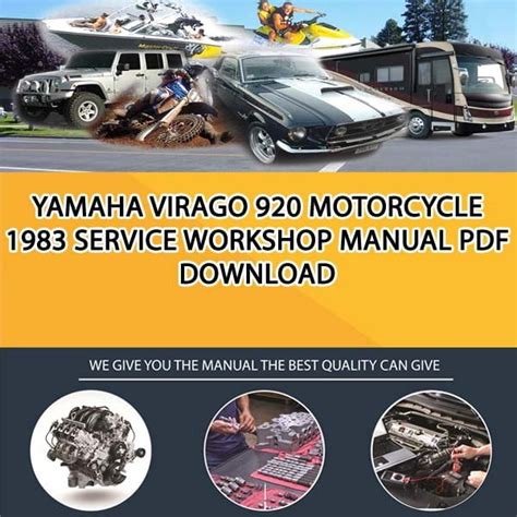 Full Download 1983 Yamaha Virago 920 Repair Manual Download 