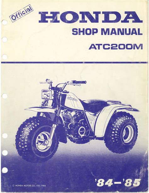 1984 1985 honda atc200m atc 200m workshop service repair manual 1984 1985. - Manuale di istruzioni per camper nissan.